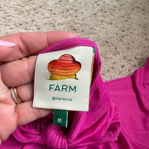 FARM Rio Pink Long Sleeve Body Suit size medium - Picture 7 of 7